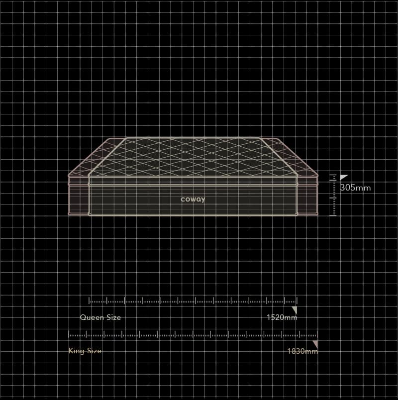 Coway Eco Lite SERIES dimensions diagram