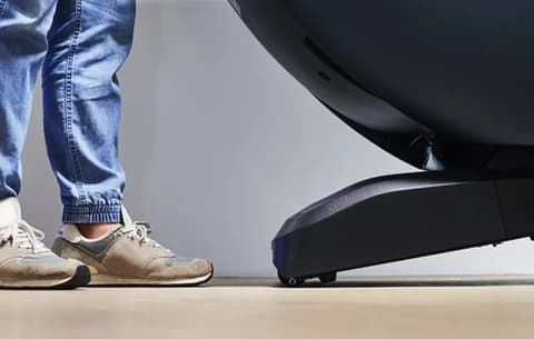 Coway Massage Chair — HIDDEN WHEELS FOR EASY MOVING