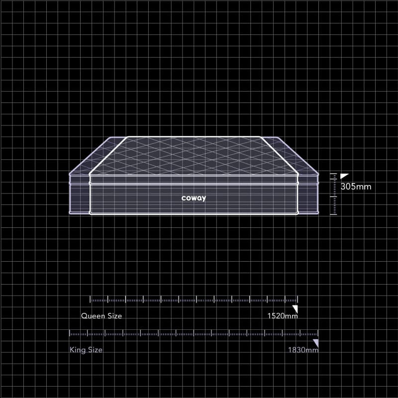 Coway Prime Lite SERIES dimensions diagram
