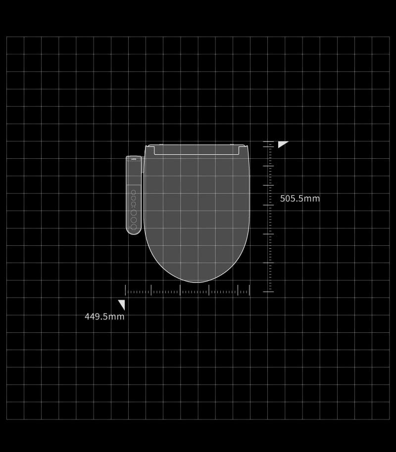 Coway Flowlet BA48-A dimensions diagram